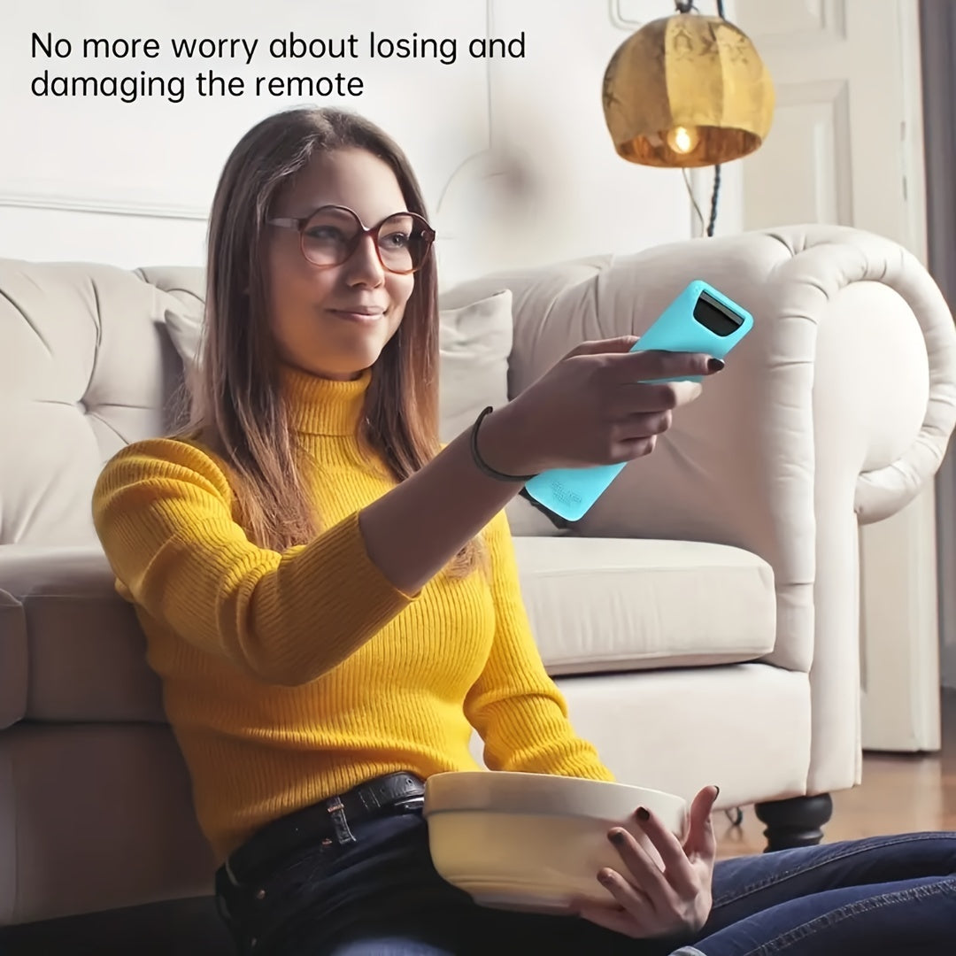 Glow-in-the-Dark Silicone Remote Control Case for Smart TV Shockproof Anti-Slip