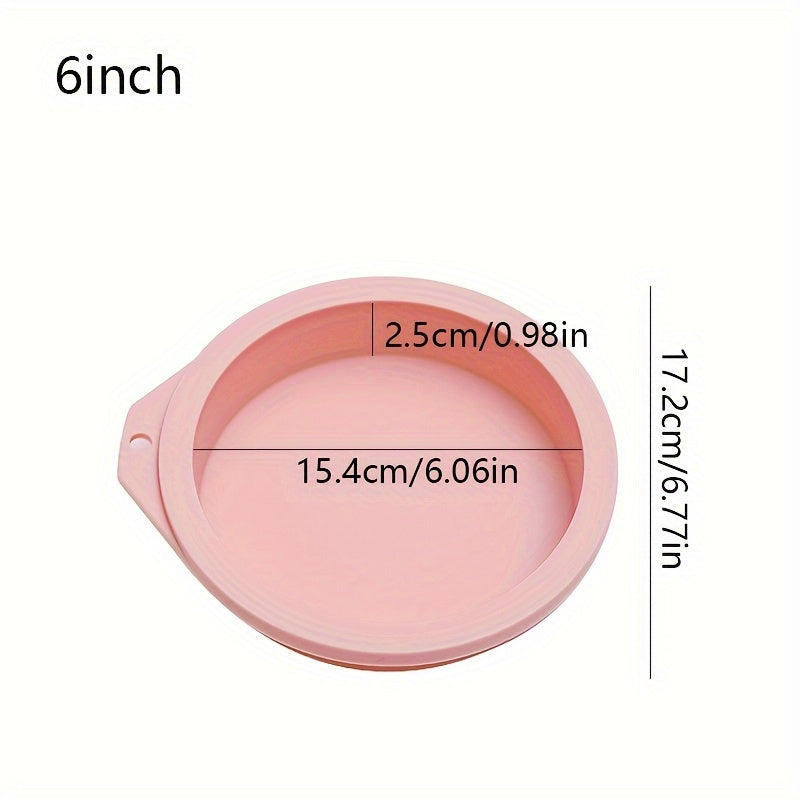 4 dona silikon tort qoliplari 10.16cm 15.24cm 20.32cm dumaloq yopishmaydigan pishirish asboblari