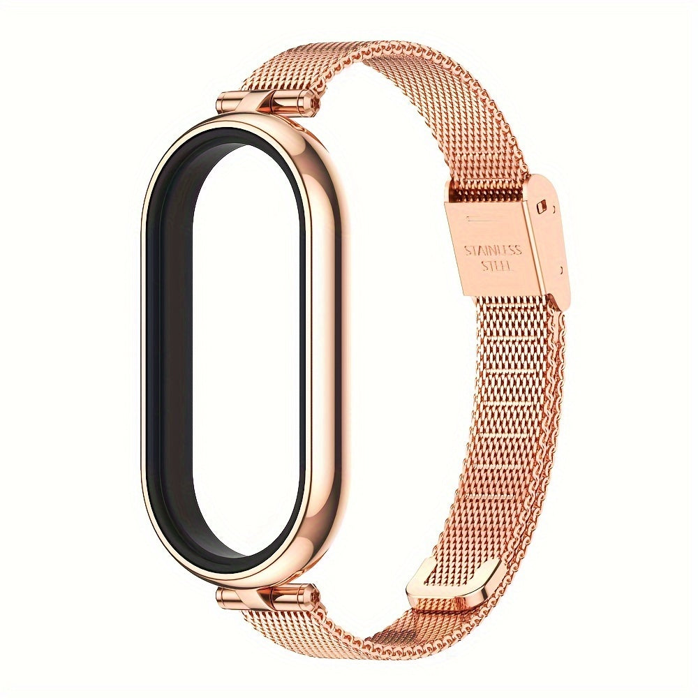 Stainless Steel Milanese Loop Watch Strap for Xiaomi Smart Band 3-9
