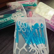 Disposable Mini Toothbrush Stick Pack With Toothpaste, Floss and Picks