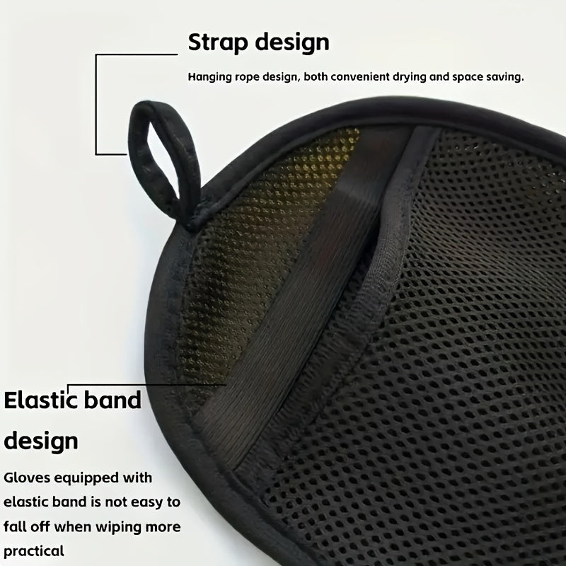 Unisex Microfiber Car Washing Gloves Wash Mitt Protective Cleaning Tool