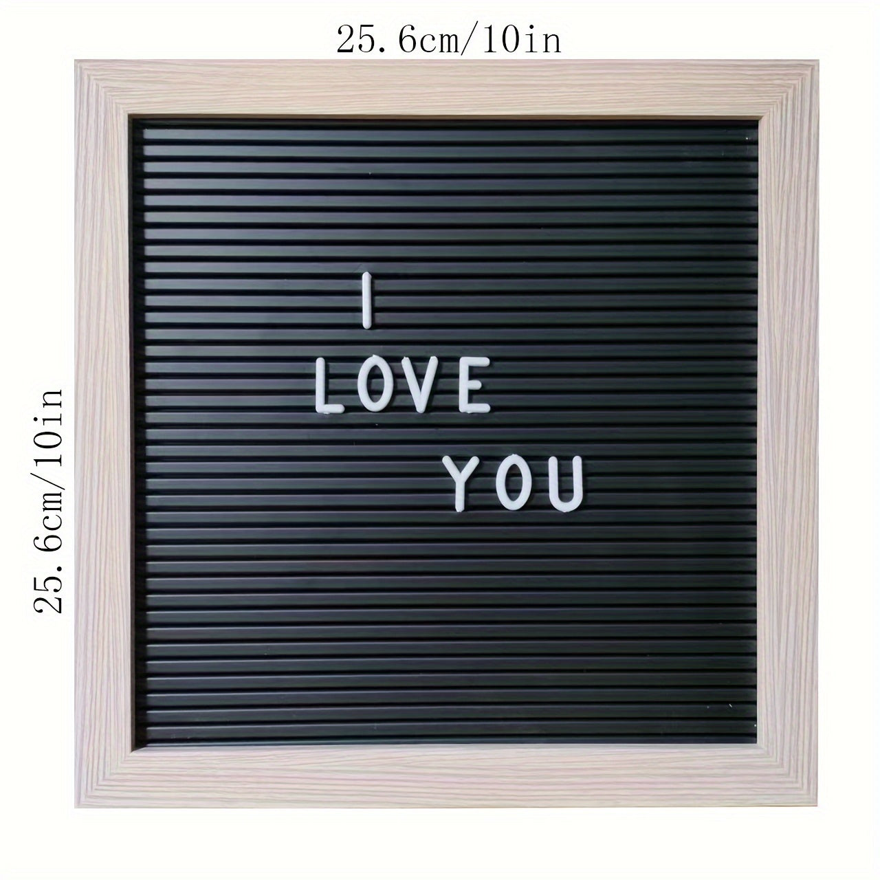 25.4x25.4 cm Message Board with 147 Reusable Letters Numbers Symbols