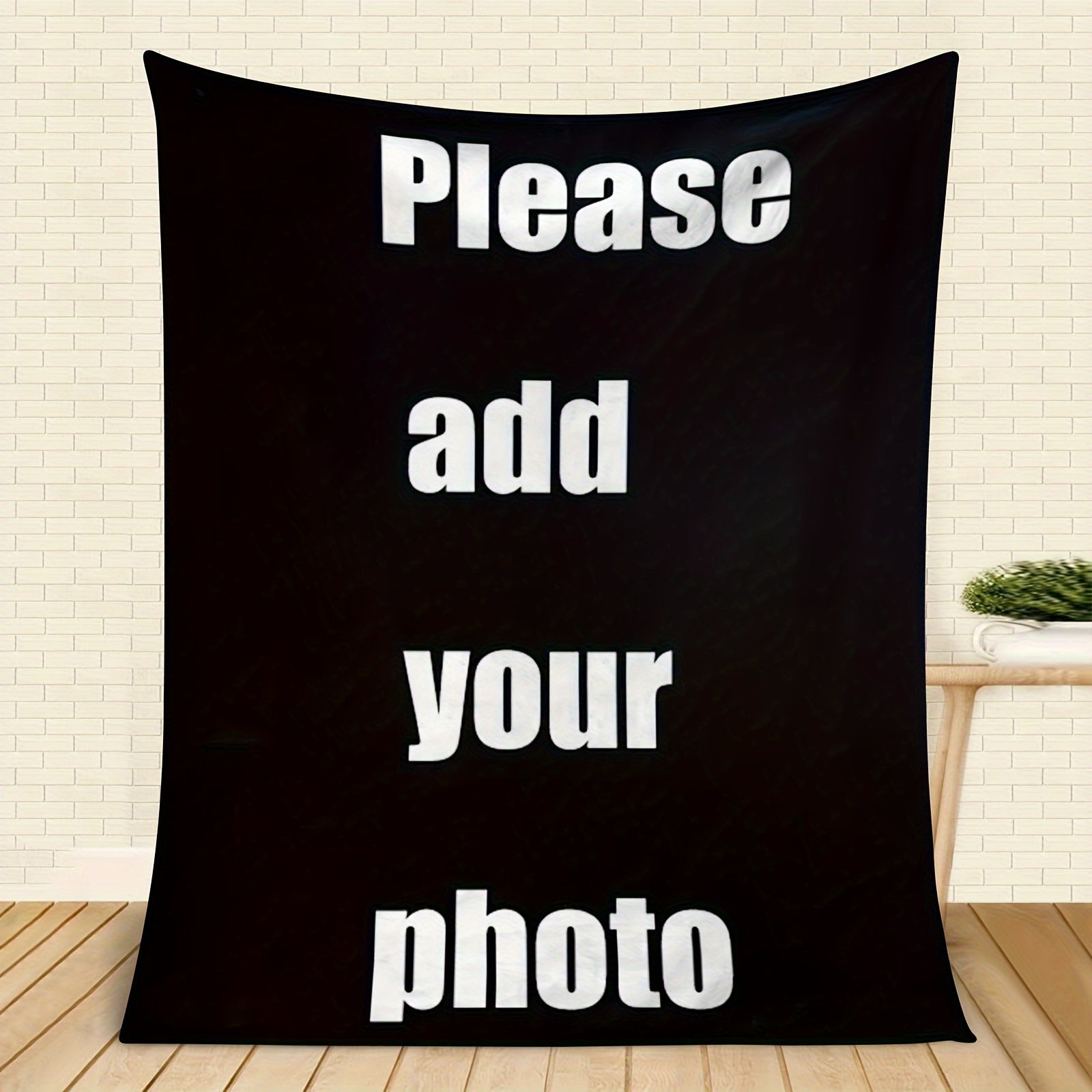 Polyester Knit Bed Blanket with Digital Print All-Season Flannel Texture Personalized for Relaxing or Cooling