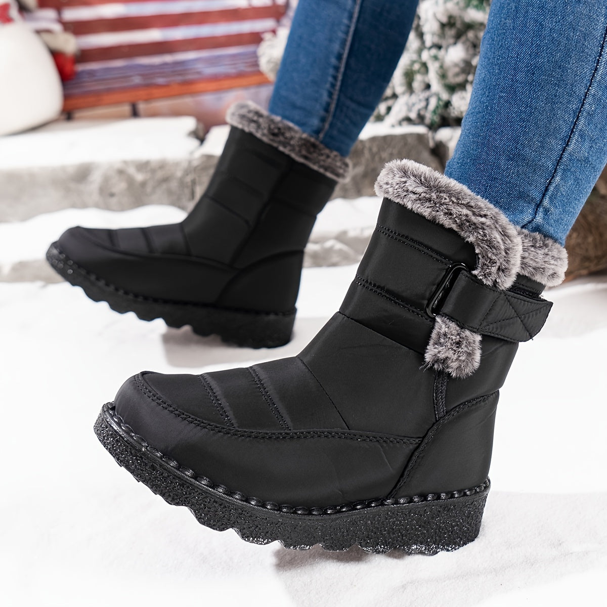 Women's Waterproof Winter Snow Boots Anti Slip Warm Footwear