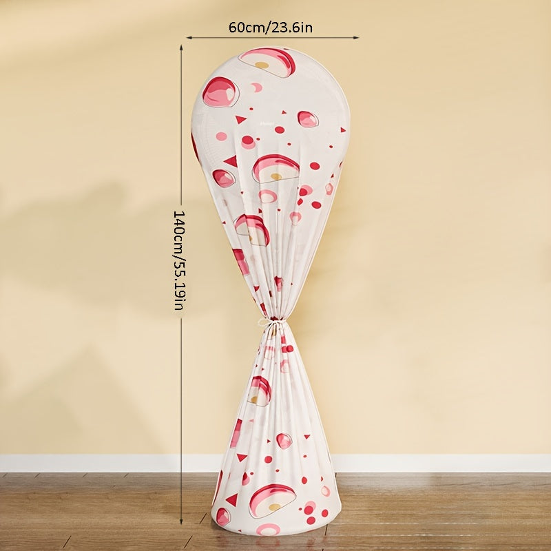 Cartoon Printed Dust Cover for Fans and Air Conditioners Polyester Protective Sleeve