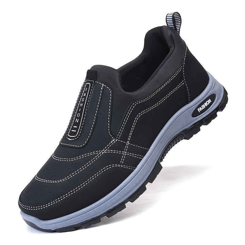 Men's Casual Fabric Loafers and Sports Shoes All-Season Round Toe