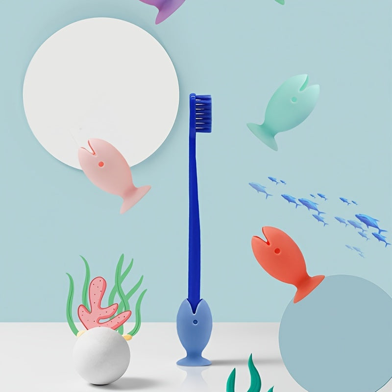 Fish Shaped Silicone Toothbrush Holder Mini Portable Travel Toothbrush Cover