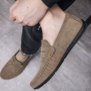 Men's Solid Color Slip-On Penny Loafers Casual Comfortable Soft Sole All-Season