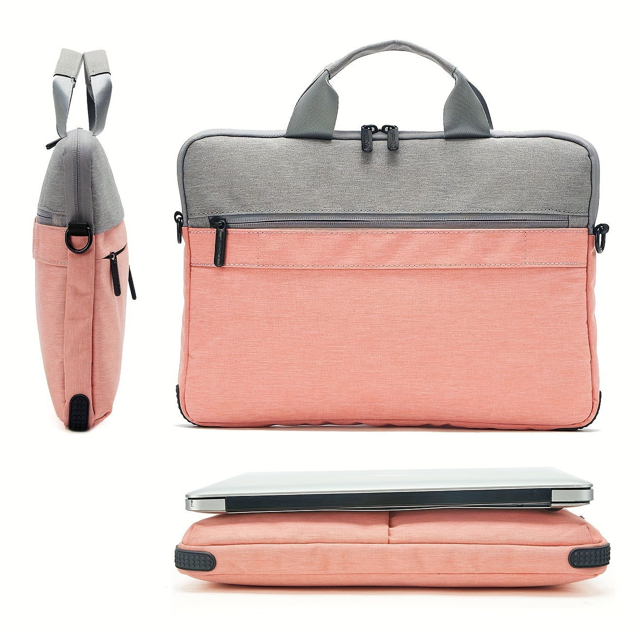 Suv o'tkazmaydigan, shokga chidamli noutbuk sumkasi, rezina burchak yostiqlari bilan, minimalistik uslub, biznes, maktab, sayohat uchun, kulrang, burgundy, qizil, ko'k, qora