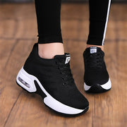 Women’s Breathable Mesh Casual Sneakers Lightweight Walking Shoes Black White