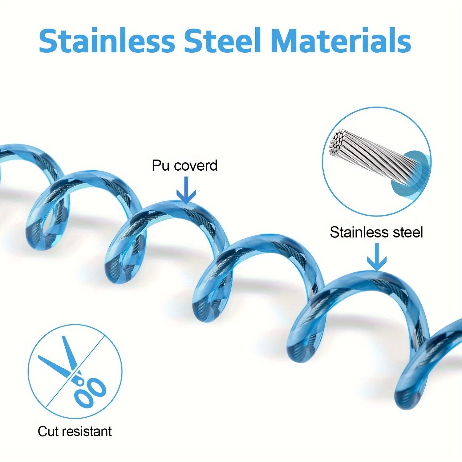 Child Safety Wrist Link Reflective Anti-Lost Harness with Key Lock and Whistle Blue