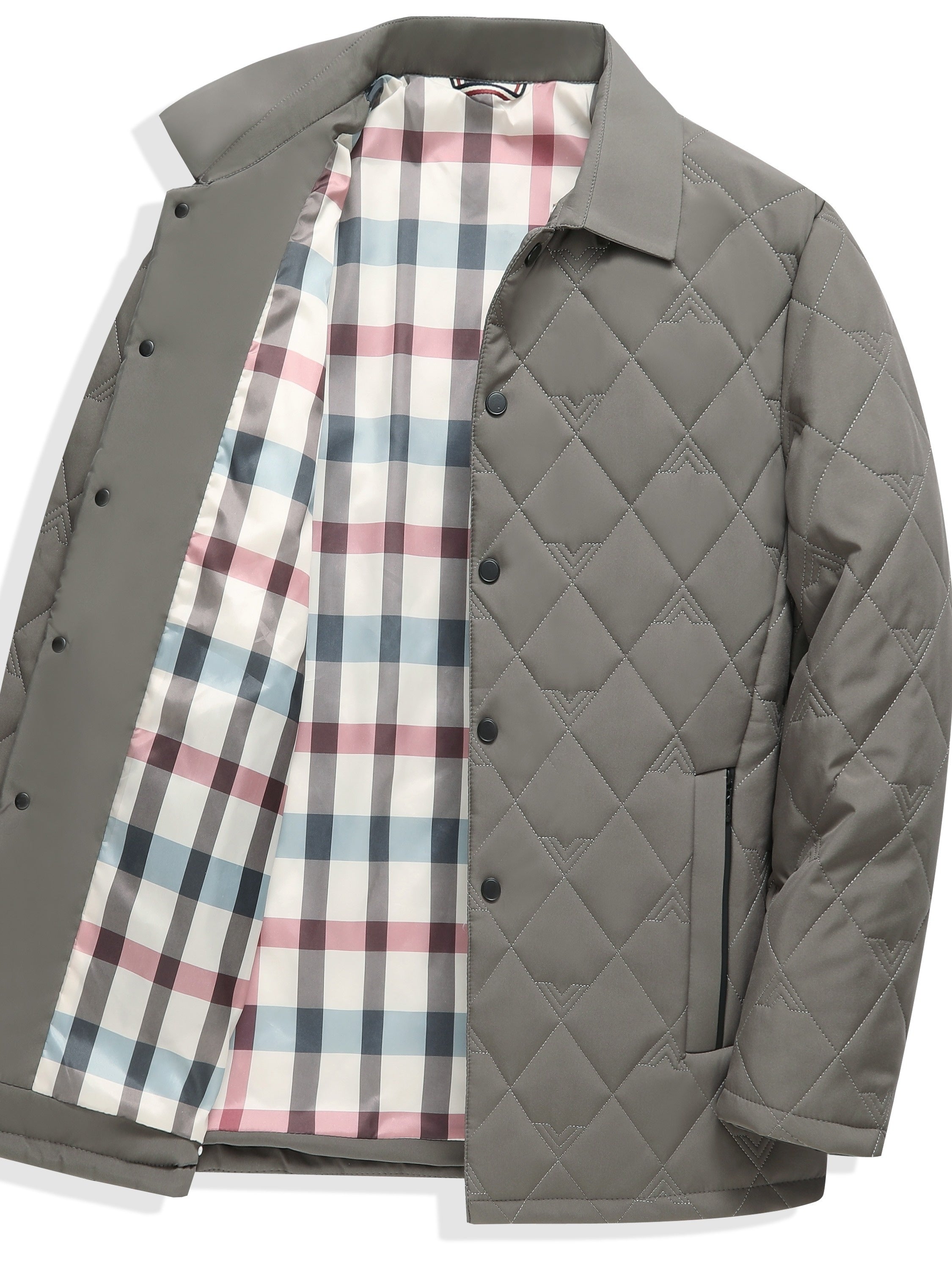 2024 yilgi erkaklar uchun engil to'quv poliester kostyum jeketi, to'liq fermuar, cho'ntaklar, biznes tasodifiy va sayohat uchun oddiy moslik, 100% poliester.