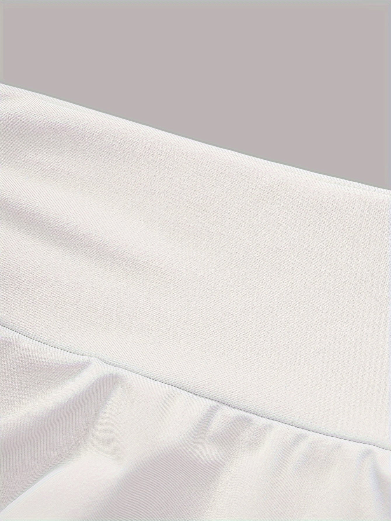 Women's High-Waist Mini Skirt with Faux Drawstring Solid Polyester for All Seasons