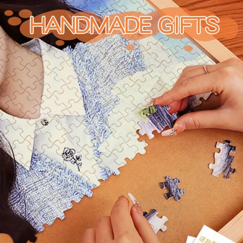 Create Your Own Photo Puzzle Frame with Wooden Blocks Personalized Gift