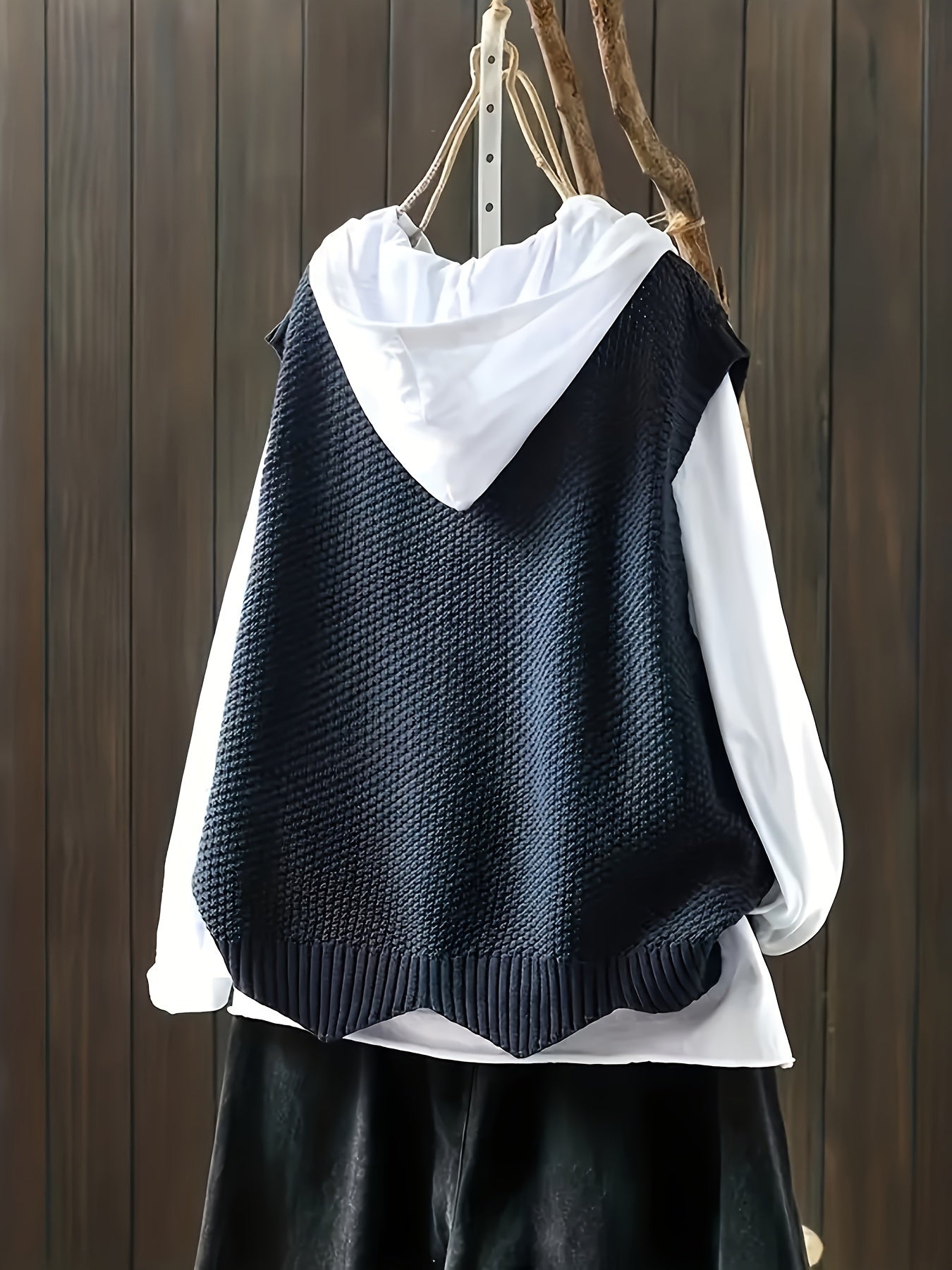 Women's Plus Size Knit Sweater Vest, Crew Neck, Cap Sleeve, Spring Summer