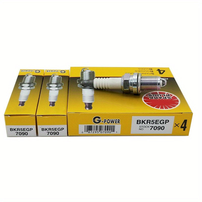 4шт. свеча зажигания BKR5EGP 7090 для замены в автомобильных двигателях
