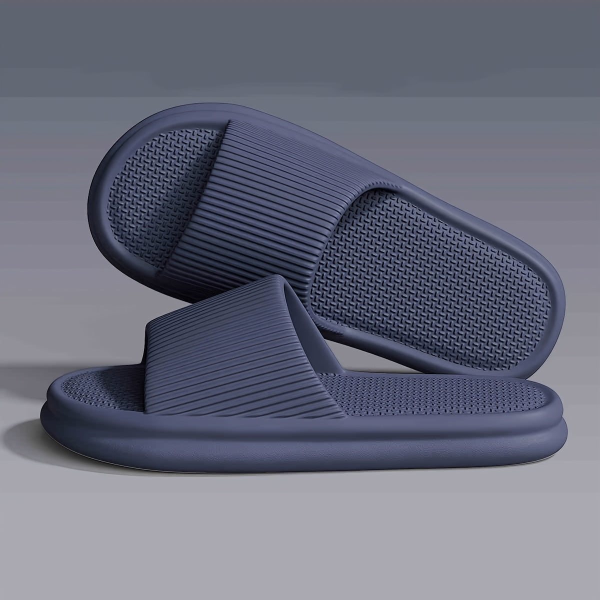 Домашние EVA тапочки для пар, повседневные, легко надевающиеся, с круглым носком, однотонные, унисекс