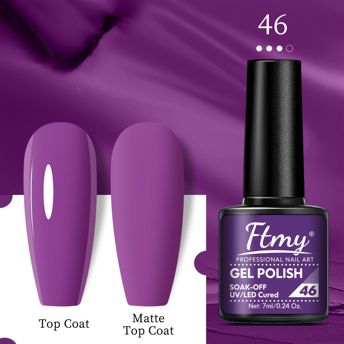 Women Gel Nail Polish Strong Bright Colors Long-Lasting