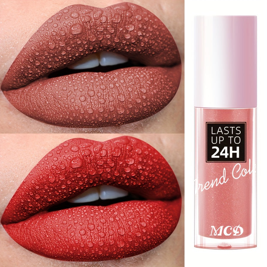 Long-Lasting Matte Lip Gloss for Women 24Hr Wear Non-Stick Moisturizing