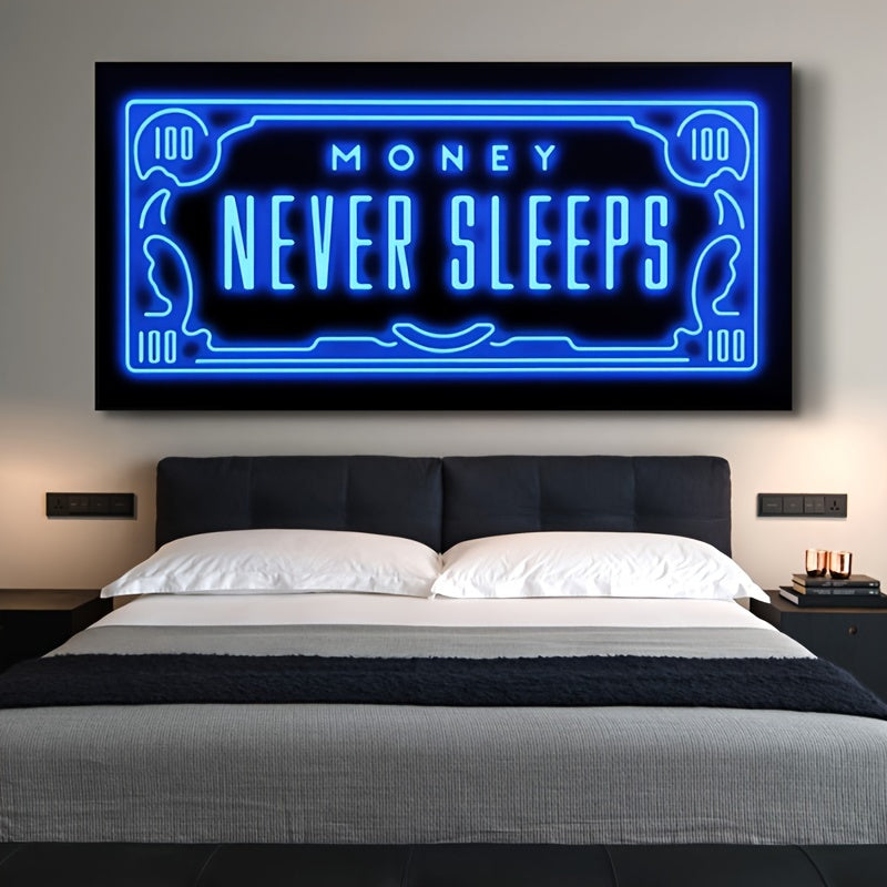 Modern Abstract Art Posters Canvas Wall Art Blue for Living Room Bedroom Indoor