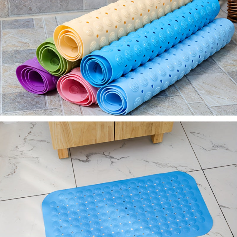 Bathroom Non-Slip Mat with Draining Holes for Bathtub Safety