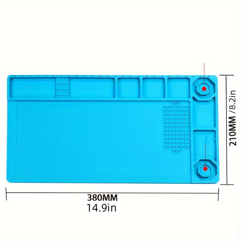 Silicone Repair Mat with Magnetic Tools for Mobile Phone and Computer Repair High-Temperature Welding