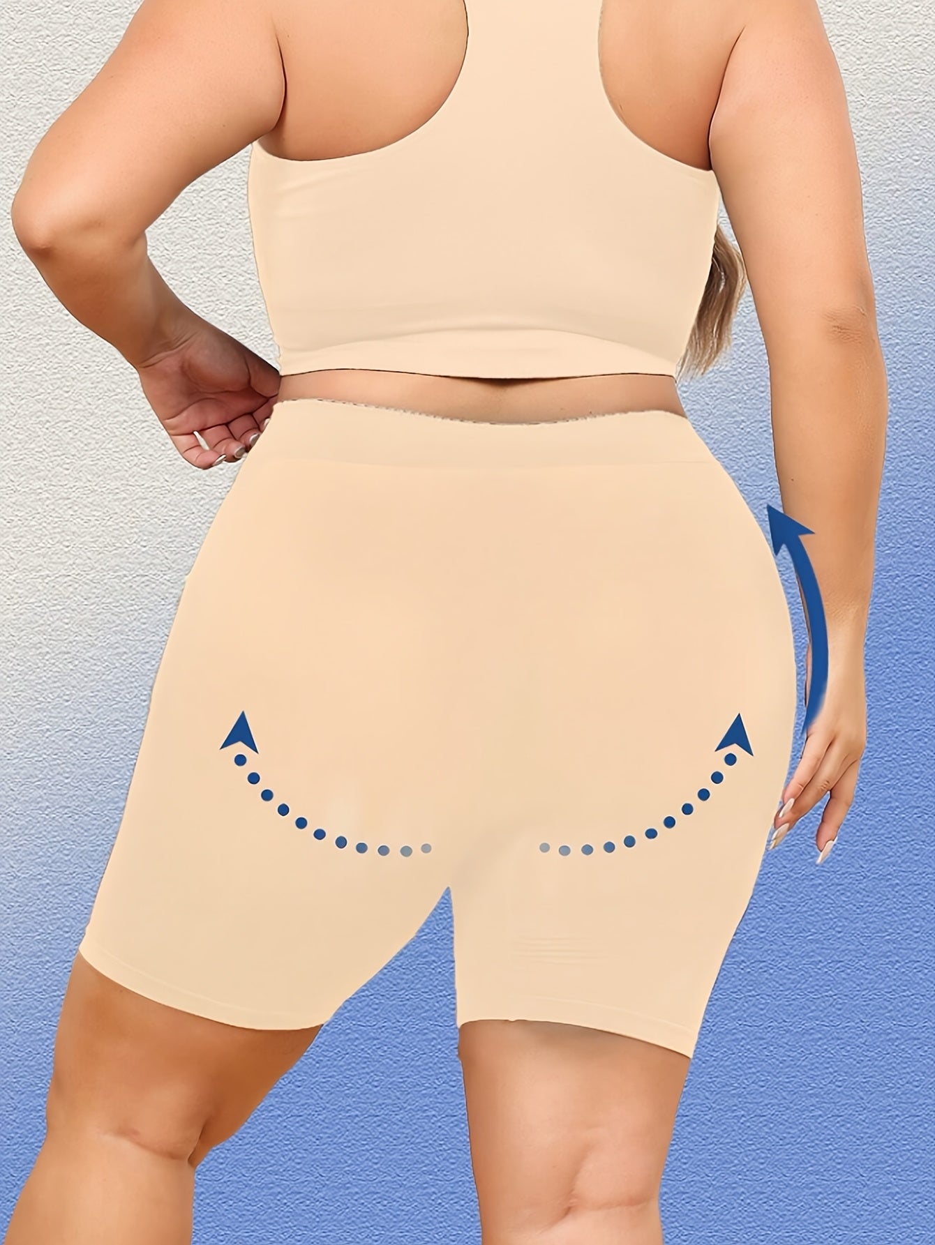 Women's Seamless High-Waisted Yoga Shorts Tummy Control Breathable Workout