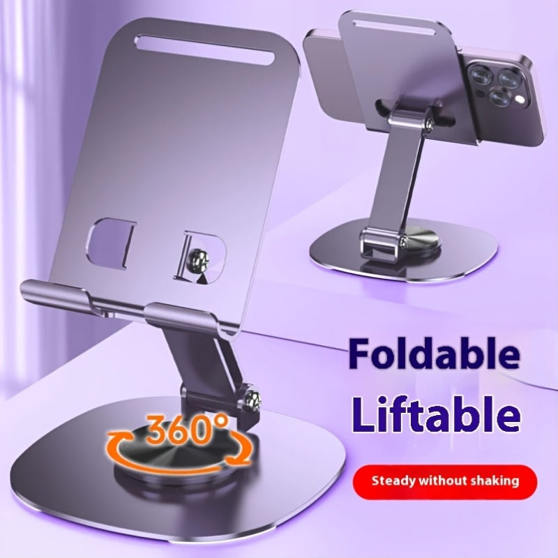 Круглосуточная металлическая подставка для телефона с вращением на 360 градусов и высокой грузоподъемностью для смартфонов и планшетов