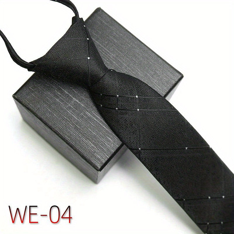 Men's Business Tie 7cm High-Density Striped Casual Formal Wedding Engagement