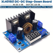 Convertidor Buck DC-DC Regulador de Voltaje Ajustable 8A Entrada 4-36V Salida 1.25-36V