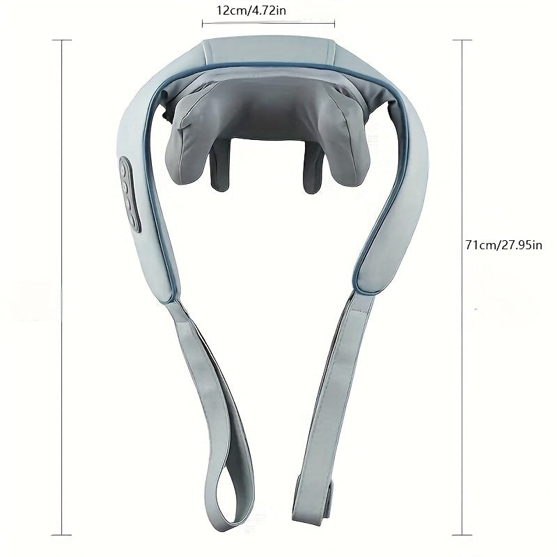 USB orqali zaryadlanadigan issiq siqish massajeri bo'yin va yelka og'riqlarini kamaytirish uchun. Qo'l bilan ushlab turish va stol usti dizayni, yoğurish va siqish xususiyatlari bilan. 1200mAh lityum batareya. Ota-onalar uchun ajoyib sovg'a.