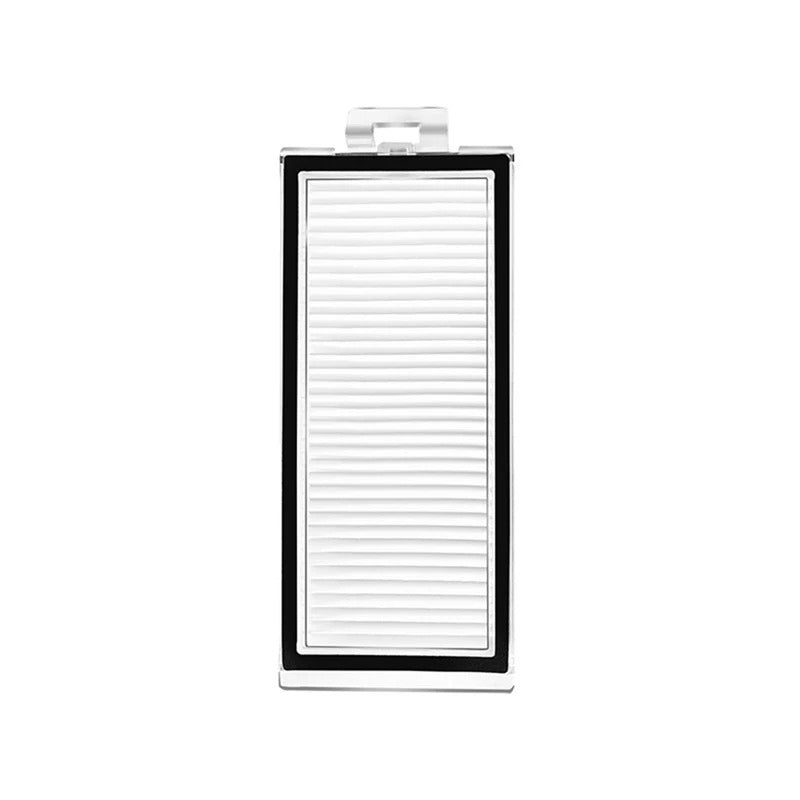 Filtros HEPA lavables de 4 unidades en marco blanco y negro para robots aspiradores