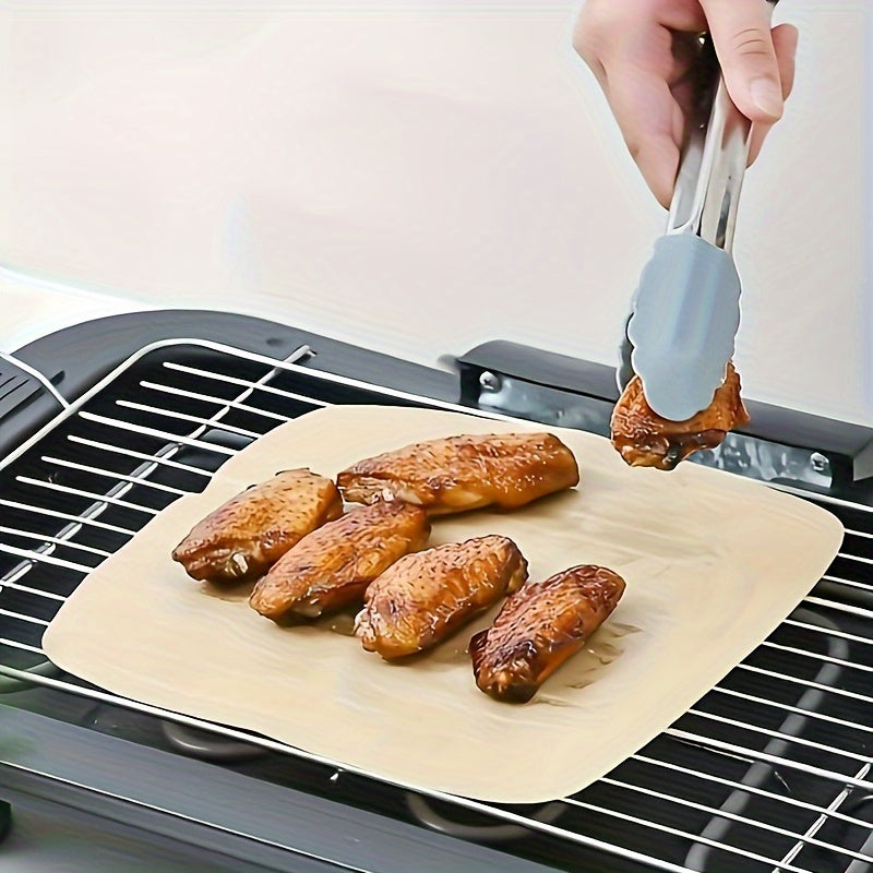 100-Piece Square Air Fryer Disposable Paper Liners Oil-Proof Water-Proof Baking Roasting Microwave