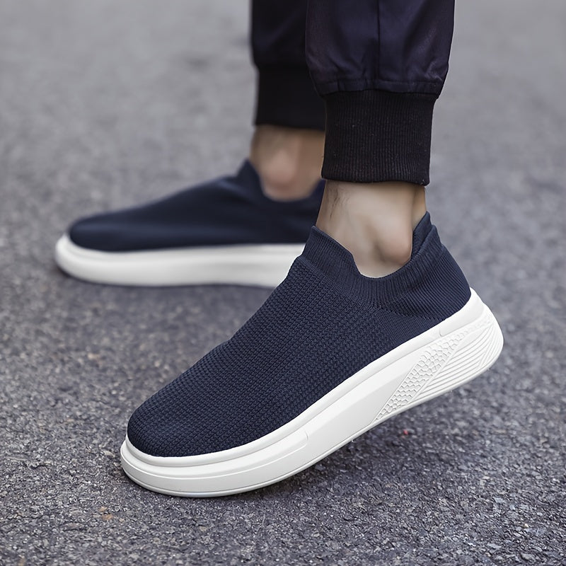 Men's Breathable Slip-On Sneakers for Casual and All-Season Wear