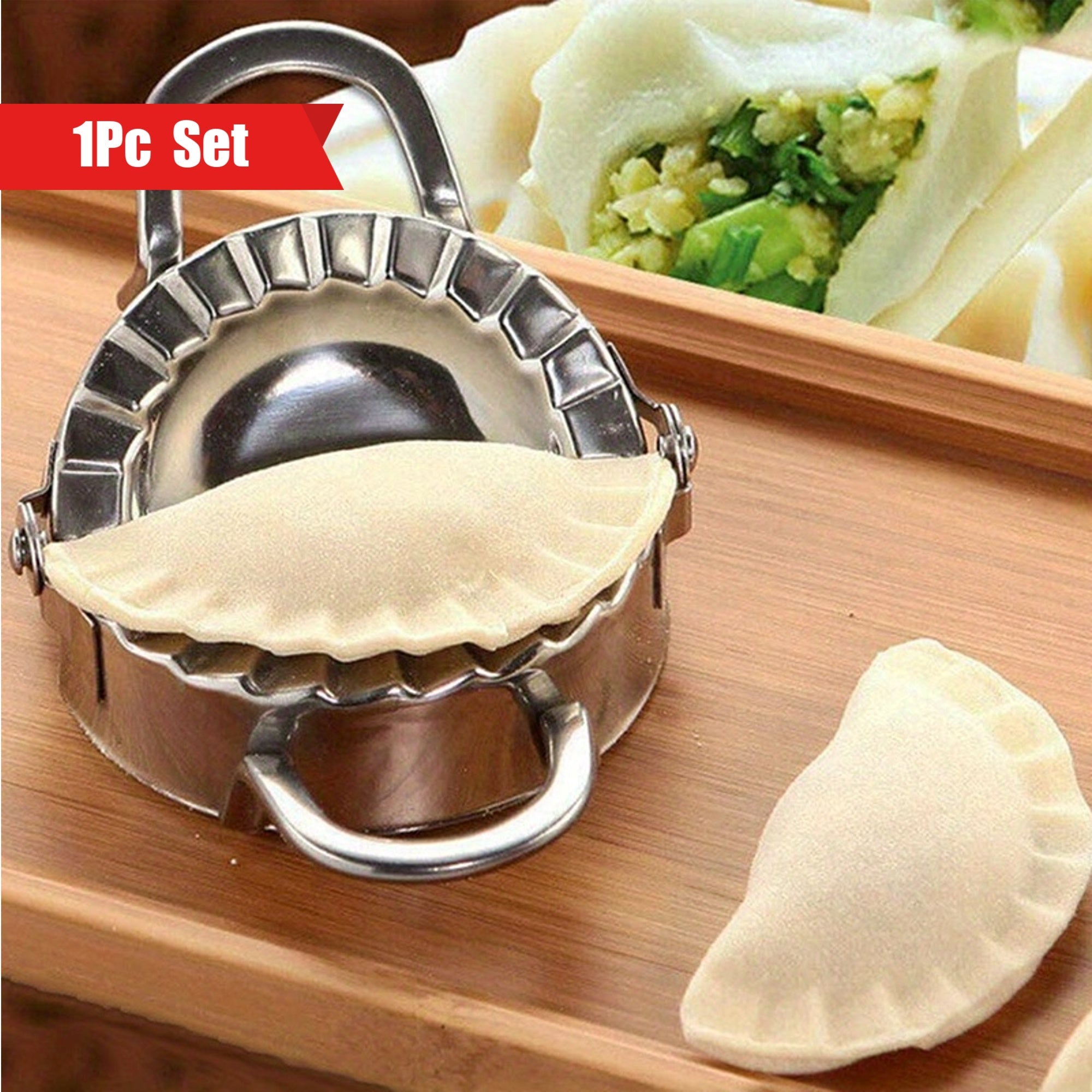 Stainless Steel Dumpling Maker Tool with Squeezing Mold for Perfect Dumplings