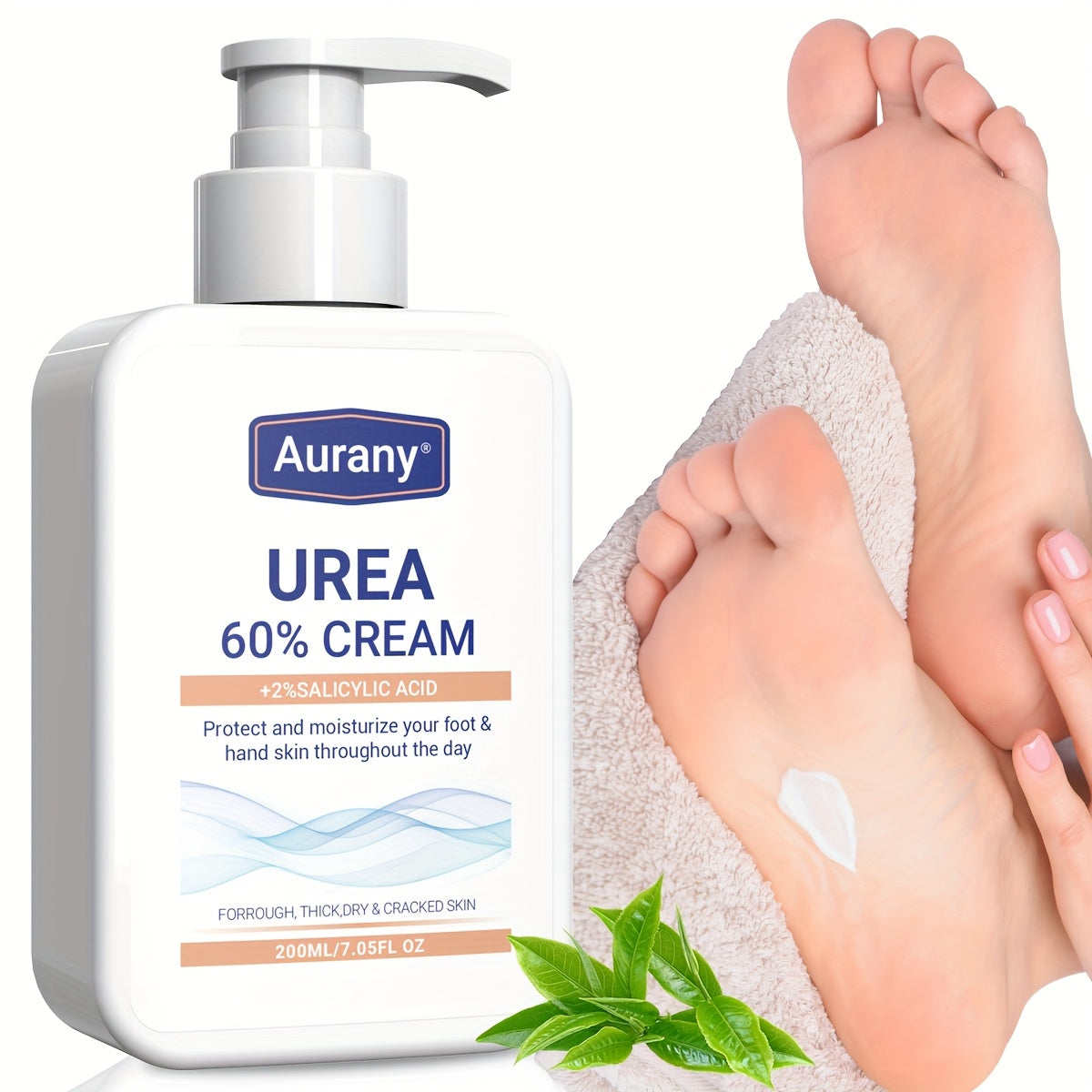 Urea 60% Salicylic Acid Moisturizing Cream for Dry Skin on Feet Knees Elbows 200ml