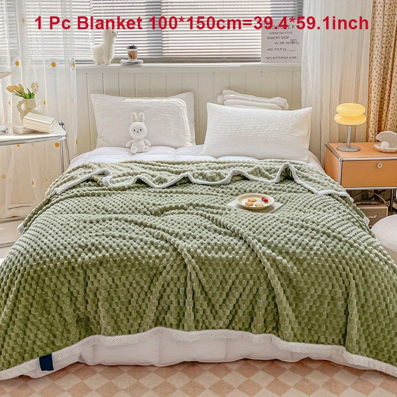Fleece Blanket for Couch Sofa Bed Camping Travel Cozy Soft Warm Gift