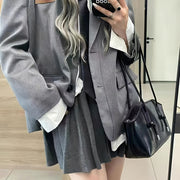 Women's Black Faux Leather Shoulder Bag with Hard Bottom and Large Capacity