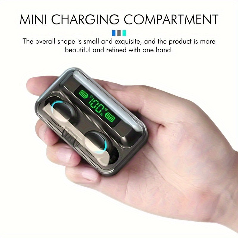 Wireless Earbuds Hi-Fi Stereo In-Ear Touch Control with LED Charging Case for iPhone and Android