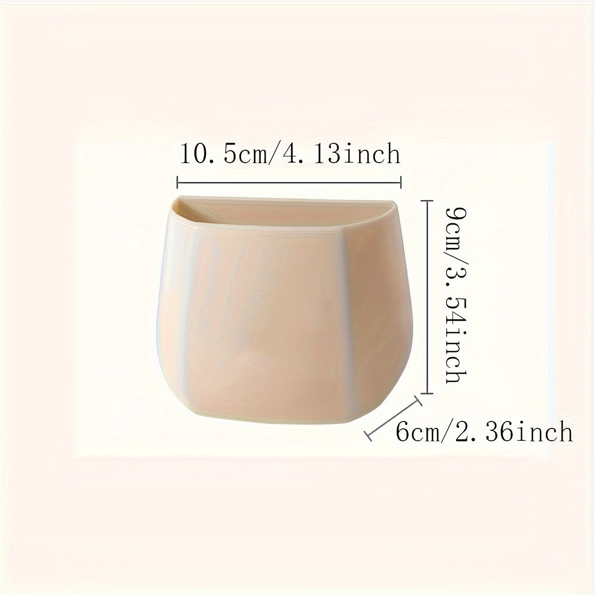 Magnetic Refrigerator Organizer with Pen Holder Plastic Storage Box for Kitchen and Desk