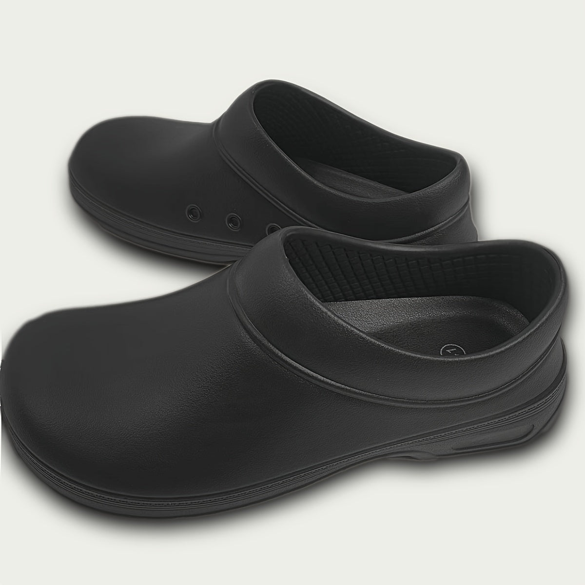 Unisex Kitchen Shoes Slip-Resistant Lightweight EVA Durable Black