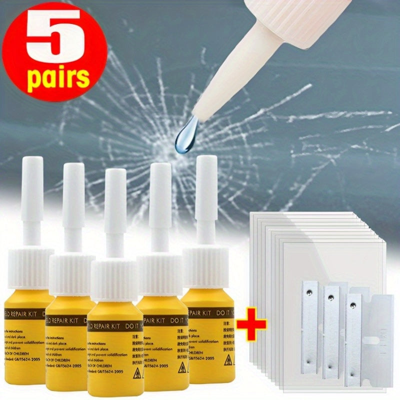 Car Repair Kit Auto Glass Crack Fix Tool for Windshield Scratch Scratch Repair