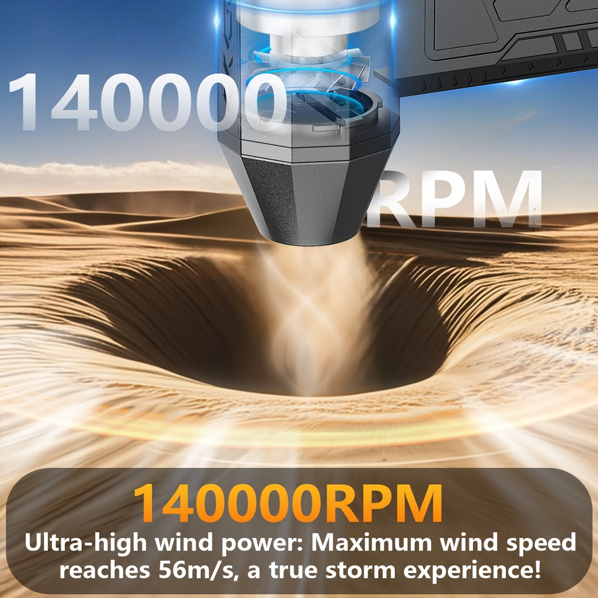 Портативный беспроводной мини-фен для путешествий, кемпинга и отдыха на природе