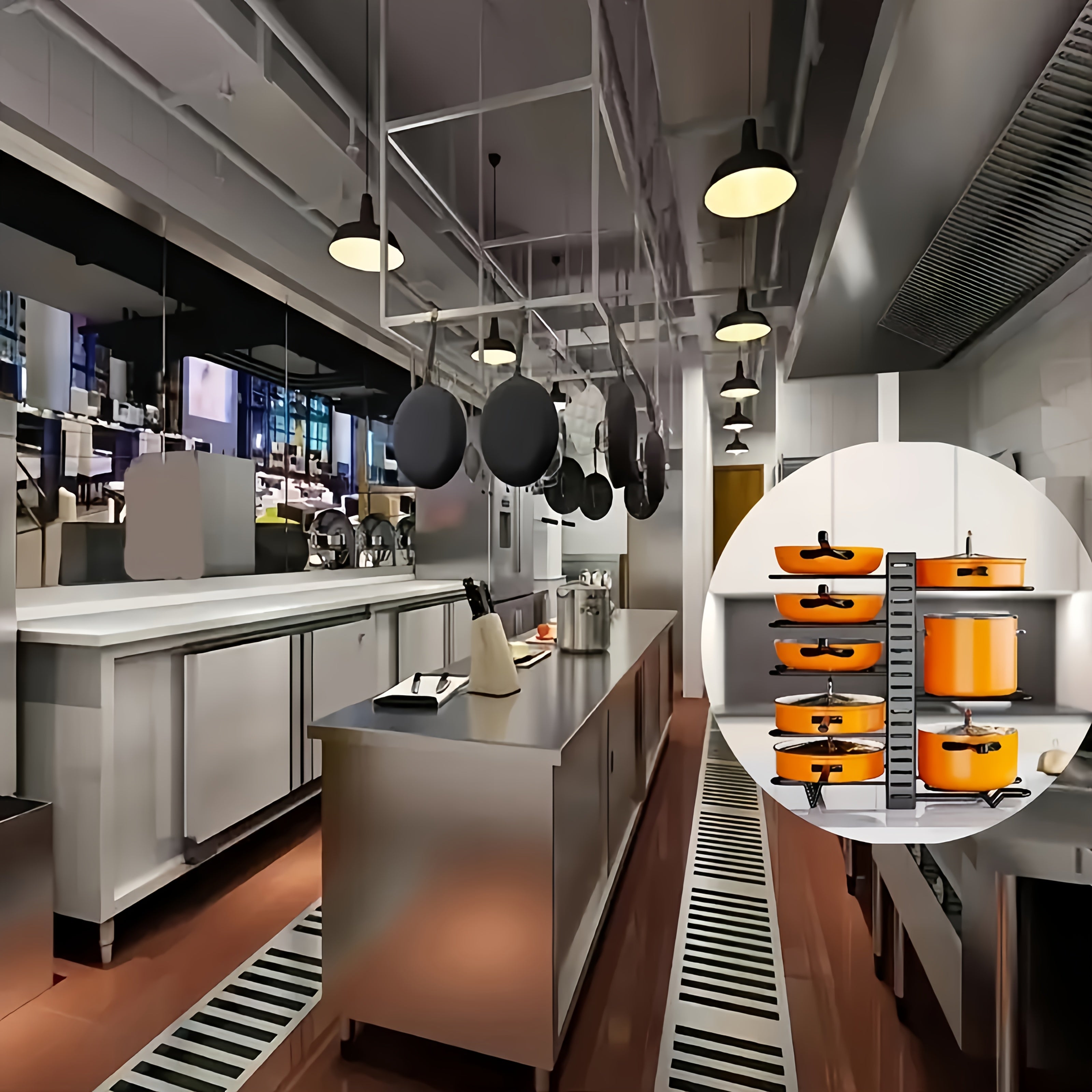 8-Tier Heavy-Duty Iron Pot Rack Organizer Rust-Resistant Space-Saving Floor Storage