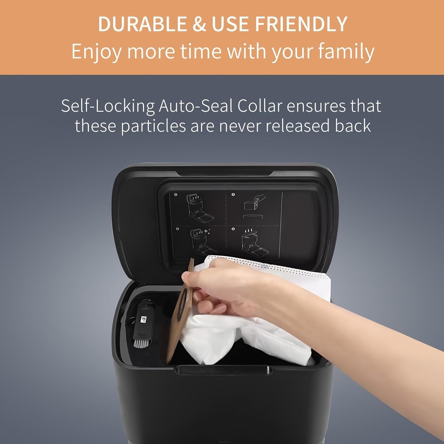 5 ta Premium vakuum changyutgich tozalash sumkasi 2.5L yuqori samaradorlik bilan L60 H9+ uchun almashtirish