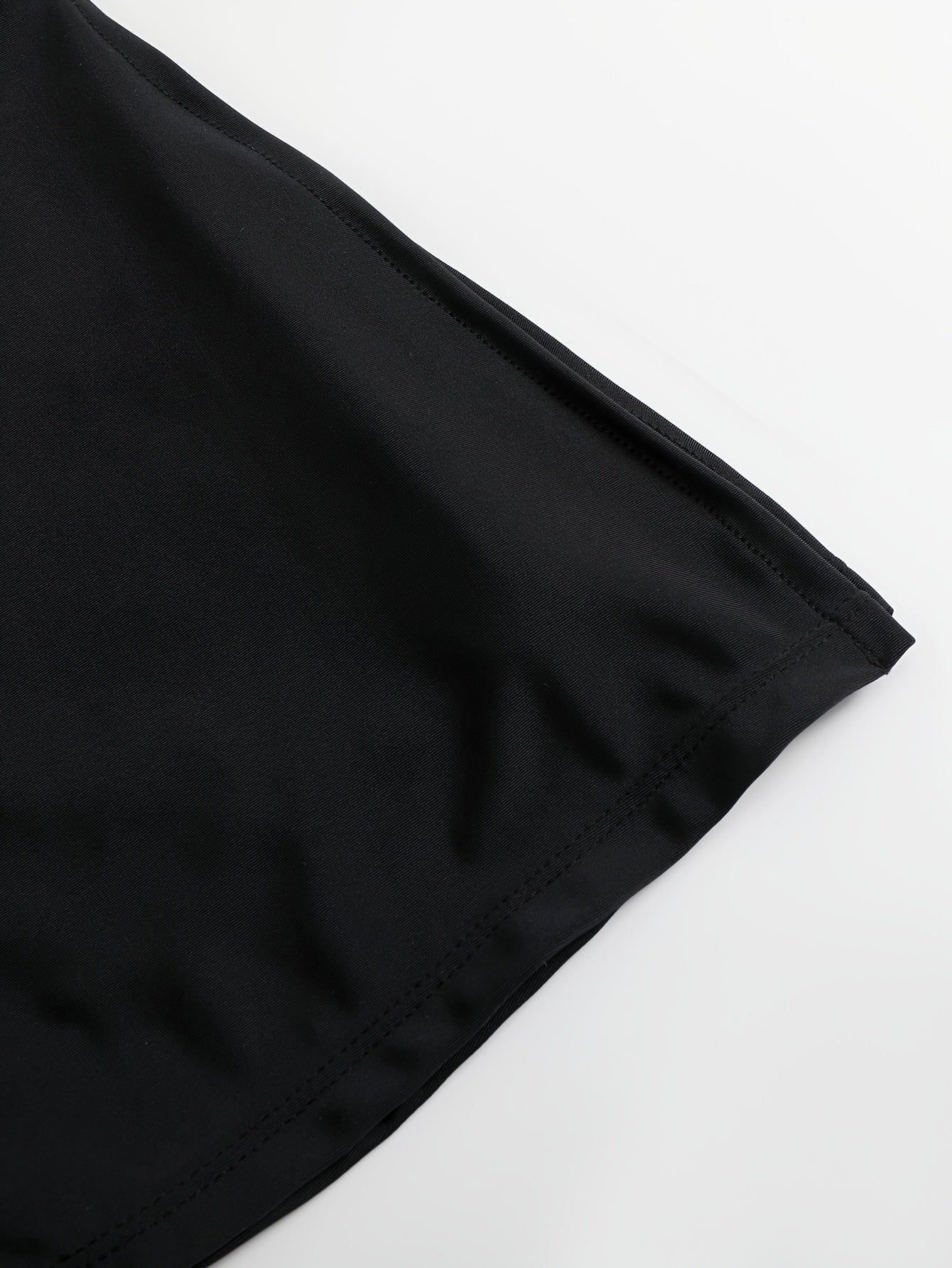 Women's Solid Color Side Open Mini Shorts with High Stretch Fabric