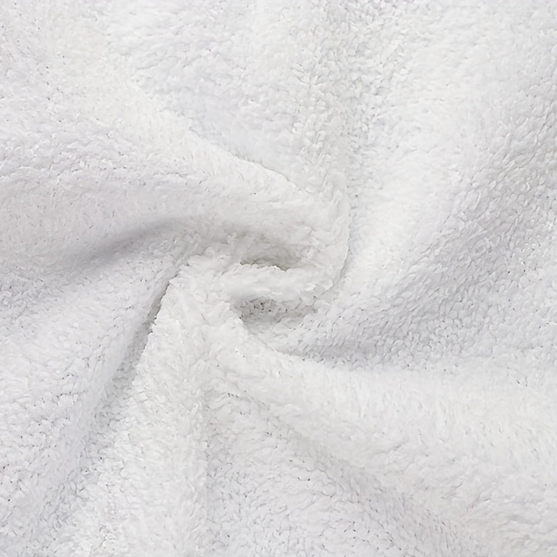 12-Piece White Cotton Washcloths Set Lightweight and Absorbent for Bathroom