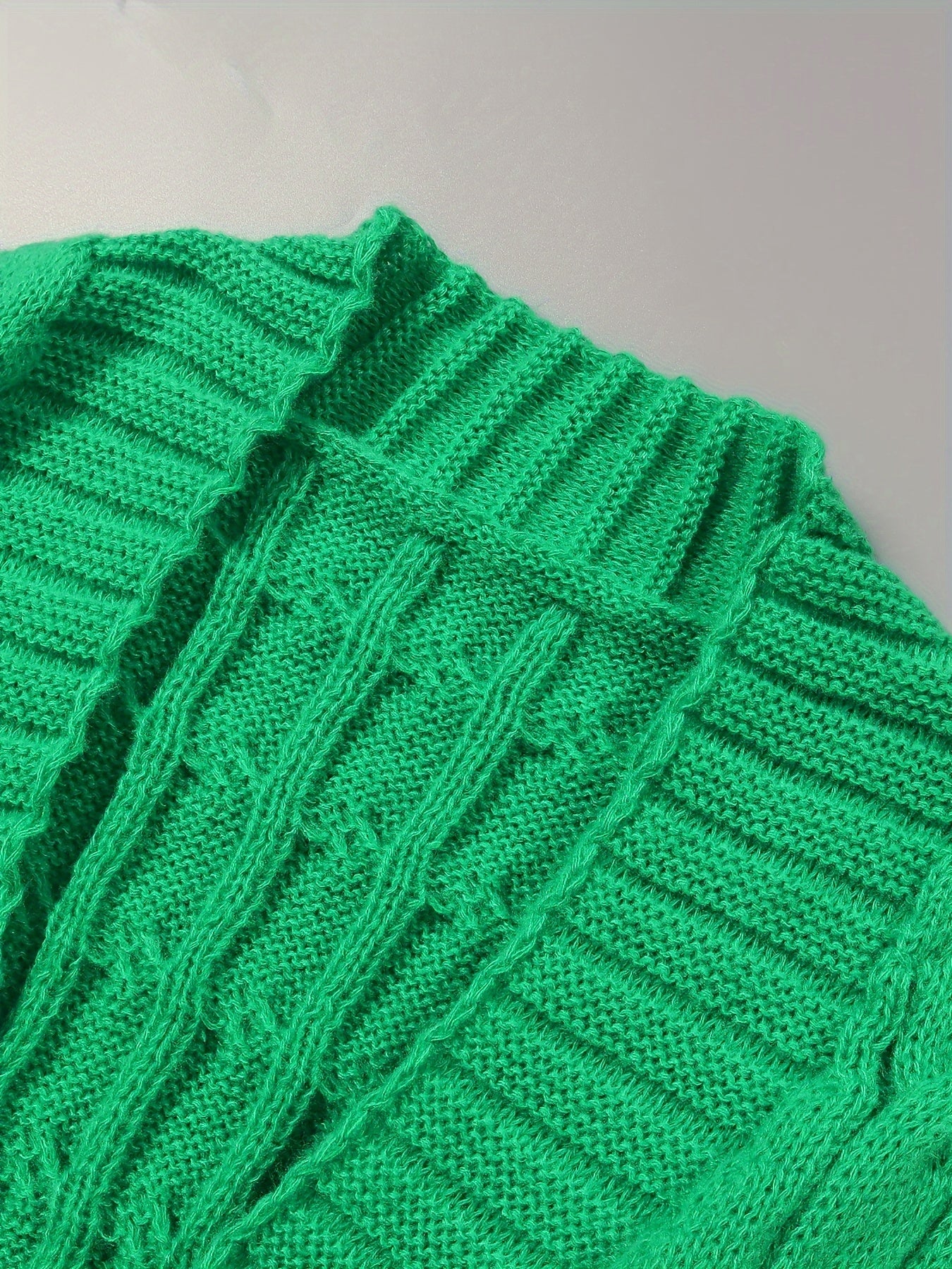 Женский оверсайз вязаный кардиган-пальто с длинным рукавом для осени и зимы, полиэстеровый свитер