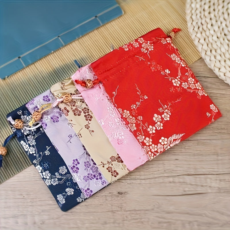 Vintage Jewelry Bags Small Cloth Bags with Chinese Style Design for Home Decor Gifts