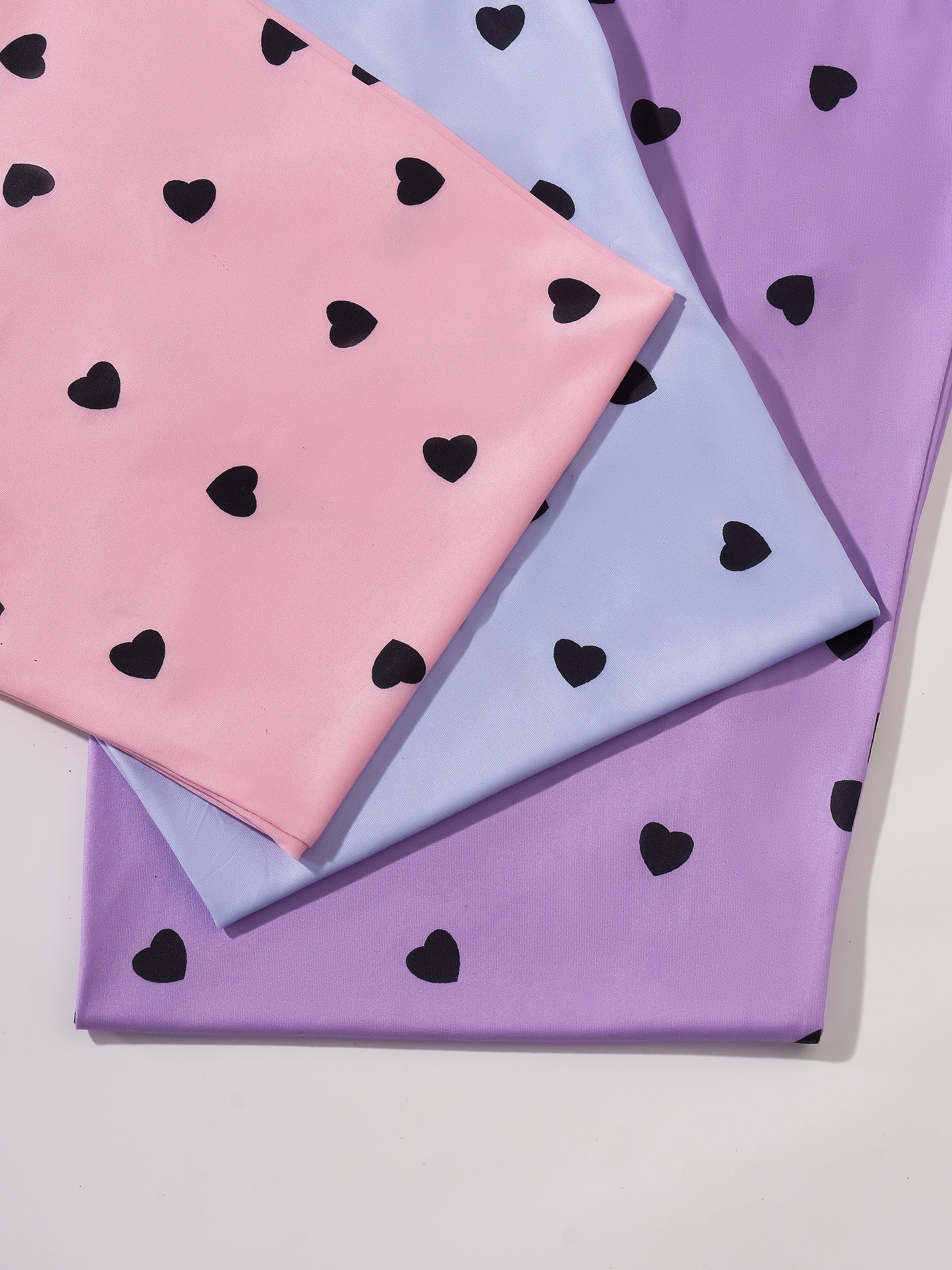 Women's Plus Size Sleep Pants Heart Print Bow Elastic Waist Loose Lounge Trousers